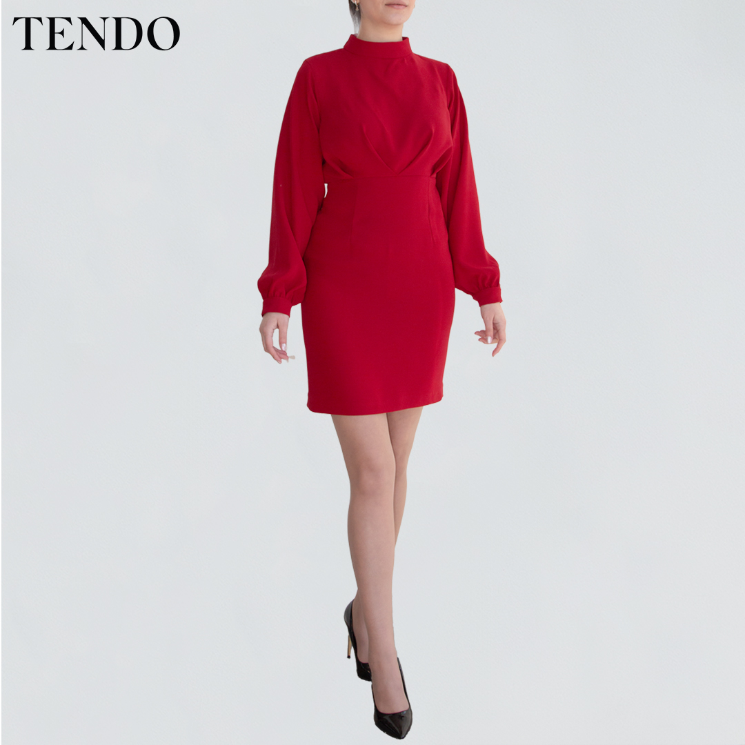 misha&puff Obscura Dress 遅く RED FLAME